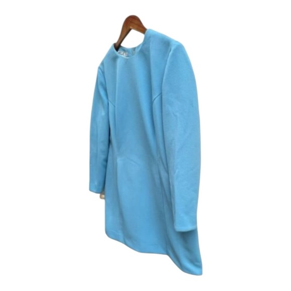 Vintage Paul Of California A-Line Baby Blue Polyester Dress MOD Size 18 New - Picture 2 of 6